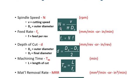 cnc machining time|cutting time calculation for turning.